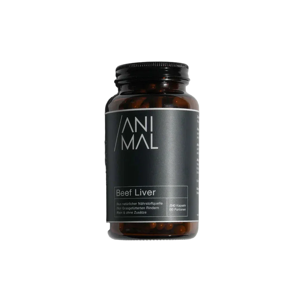 Animal Beef Liver Rinderleber 240 Kapseln – grasgefütterte Rinder, natürliche Nährstoffquelle, ohne Zusätze
