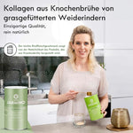 armino Bio Kollagen 300g – Frau bei der Anwendung, grasgefütterte Weiderinder, natürliches Kollagen