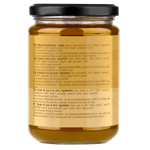 Jarmino Hühnerknochenbrühe 350ml – Rückseite Etikett, mehrsprachig, Inhaltsstoffe