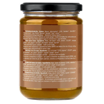 Jarmino Kalbsknochenbrühe 350ml – Rückseite Etikett, mehrsprachig, Inhaltsstoffe