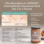 Jarmino Rinderknochenbrühe Konzentrat 440g – 3in1 Formel, USP, Besonderheiten, Inhaltsstoffe