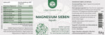 Lebenskraftpur Magnesium Sieben 60 Kapseln – Etikett, Produktbeschriftung, Inhaltsstoffe
