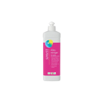 Sonett Allesreiniger 500ml – pflanzliche Tenside, vegan, Orangen- & Lemongrasöl, 100% biologisch abbaubar, transparenter Hintergrund
