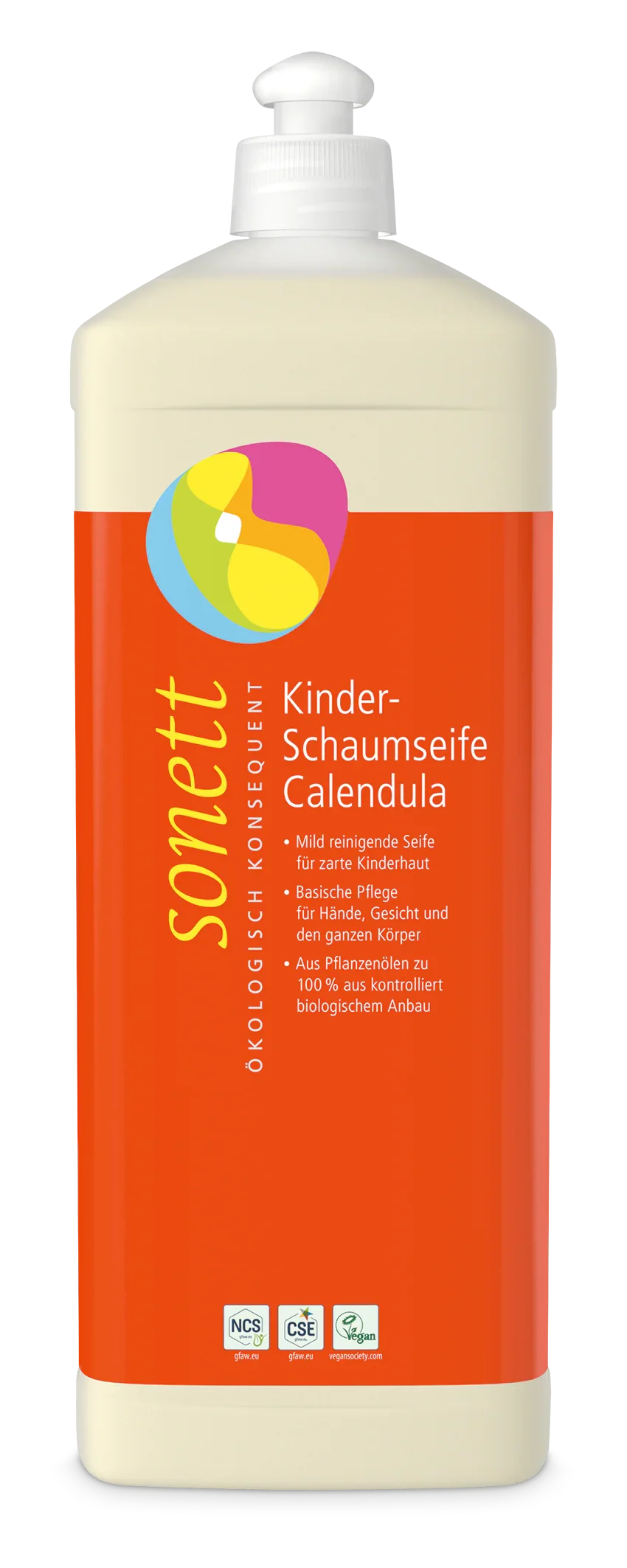 Sonett Schaumseife Kinder 1 Liter - Flasche freigestellt